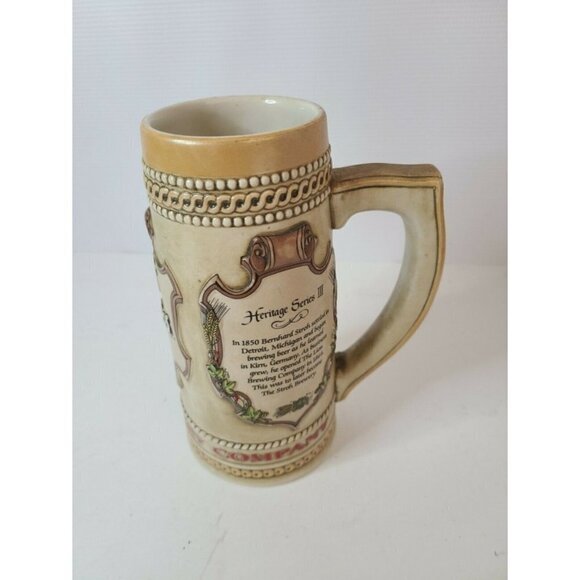 Vintage The Stroh’s Brewing Company Beer Stein Mug - Picture 2 of 6
